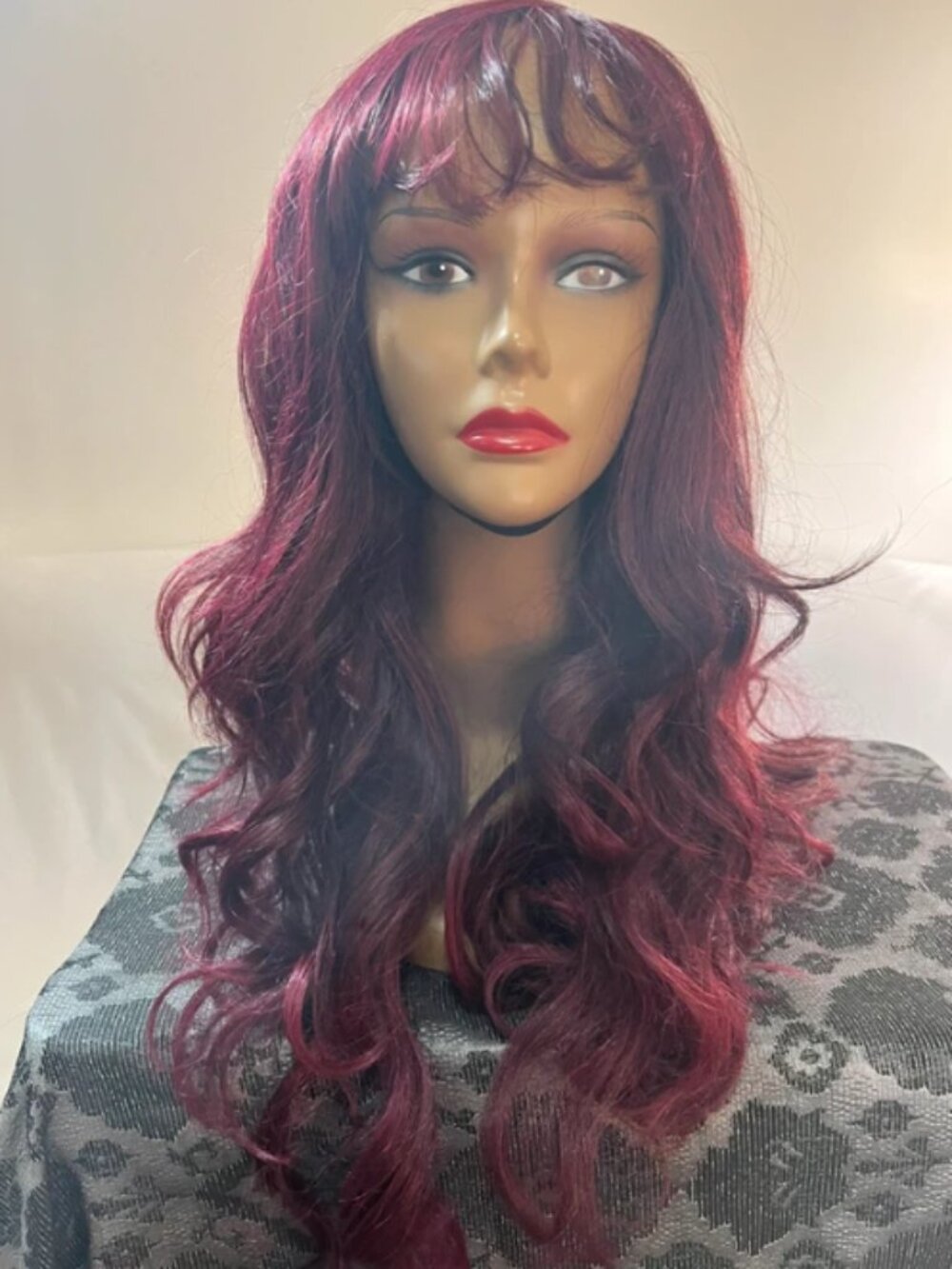Burgundy Front Lace wig